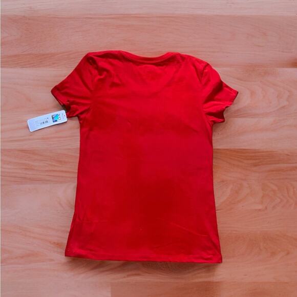 Girls Red New England Patriots T Shirt Size XL 14/16 NWT - Picture 2 of 8